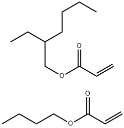 2-丙烯酸丁酯二聚体与2-丙烯酸2-乙基己基酯二聚体的聚合物 结构式