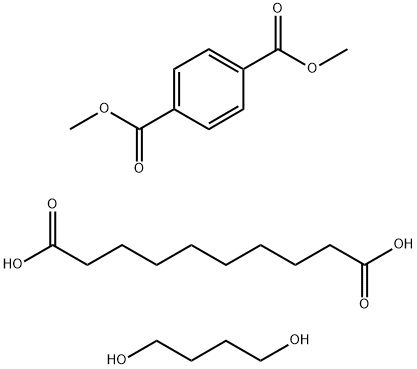 1,4-苯二甲酸二甲酯与1,4-丁二醇和癸二酸的聚合物 结构式
