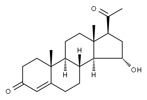 15α-Hydroxyprogesterone 结构式