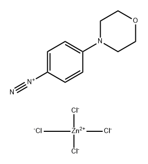 4-(MORPHOLIN-4-YL)BENZENEDIAZONIUM TETRACHLOROZINCATE (2:1) 结构式