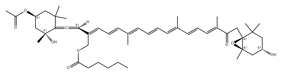 HEX-FUCOXANTHIN, 19'-(SH) 结构式