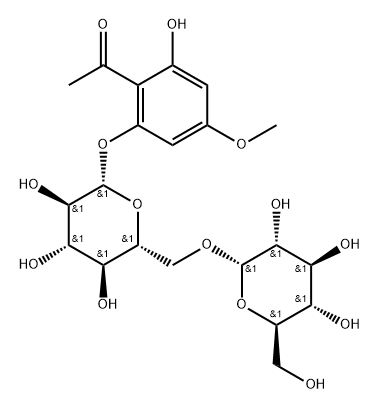 西加小冠花苷 结构式