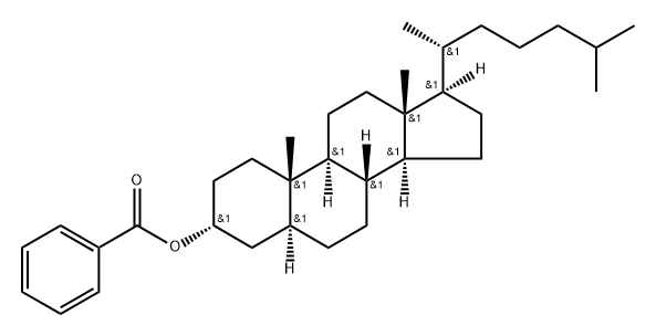 Benzoic acid 5α-cholestan-3α-yl ester 结构式