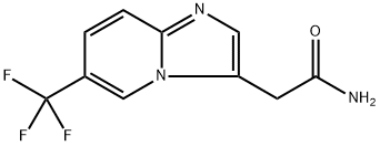 2-(6-(三氟甲基)咪唑并[1,2-A]吡啶-3-基)乙酰胺 结构式