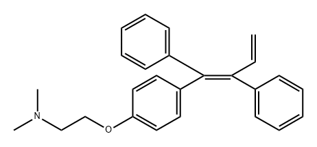 三芳基丁二烯 	 结构式