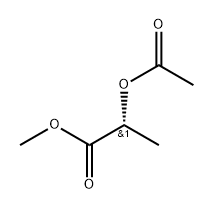 2-(R)-乙酰氧基丙酸甲酯 结构式