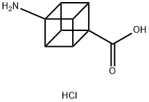 4-氨基五环[4.2.0.02,5.03,8.04,7]辛烷-1-羧酸盐酸盐 结构式