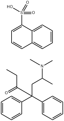 Methadone α-naphtalenesulfonate 结构式