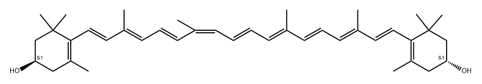 (3R,3'R,13-cis)-b,b-Carotene-3,3'-diol 结构式