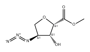 2,5-Anhydro-4-azido-4-deoxy-L-xylonic acid methyl ester 结构式