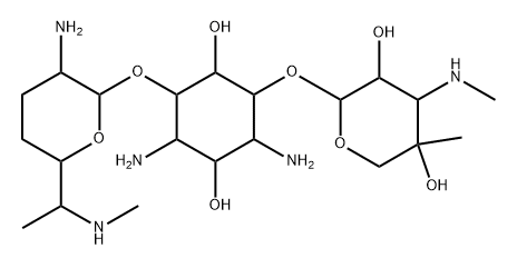 2-羟基庆大霉素 C1 结构式