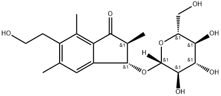 蕨素-3-O-B-D-葡萄糖苷(瓦利苷) 结构式