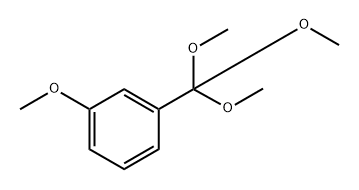 1-甲氧基-3-(三甲氧基甲基)苯 结构式