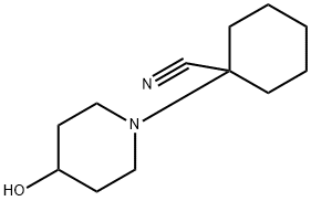 4-HYDROXYPIPERIDINOCYCLOHEXYL CARBONITRILE 结构式