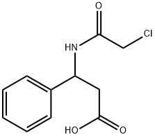 3-(2-氯乙酰胺)-3-苯基丙酸 结构式