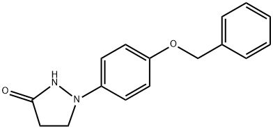 3-Pyrazolidinone, 1-[4-(phenylmethoxy)phenyl]- 结构式