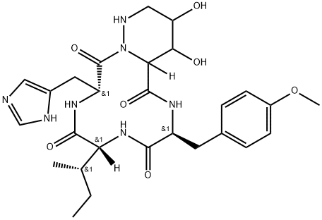 制小丛壳肽 结构式