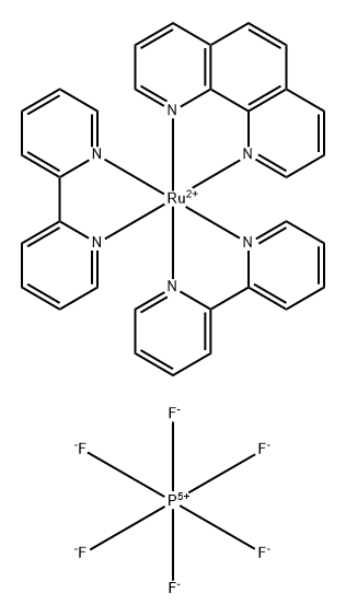 RU(PHEN)(BPY)2(PF6)2 结构式