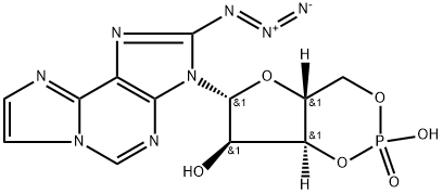 8-Azido-cAMP 结构式
