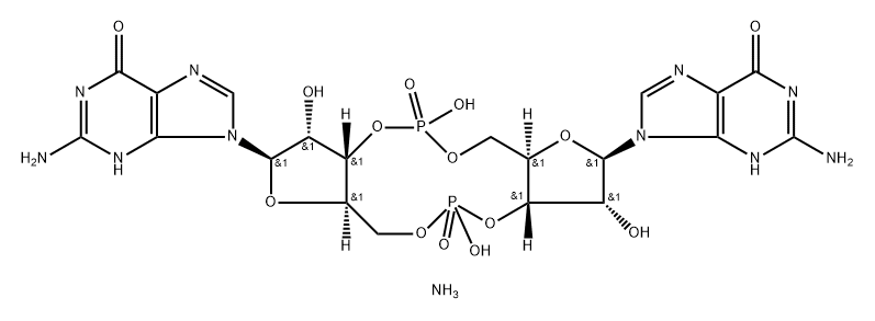 CYCLIC-DI-GMP DIAMMONIUM 结构式