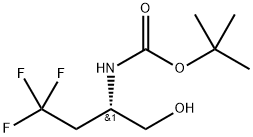 N-[(2S)-4,4,4-三氟-1-羟基丁烷-2-基]氨基甲酸叔丁酯 结构式