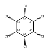θ-HCH 结构式