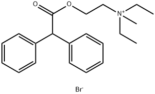 DIETHYL(2-(DIPHENYLACETOXY)-ETHYL)METHYLAMMONIUM BROMIDE 结构式