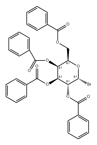 α-D-Galactopyranosyl bromide, 2,3,4,6-tetrabenzoate 结构式