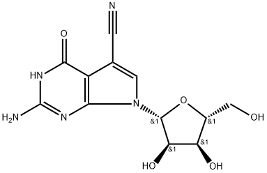 7-氰基-7-DEAZA-鸟苷 结构式