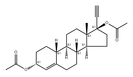 Α-炔二醇二乙酸酯 结构式