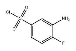 3-氨基-4-氟苯磺酰氯 结构式