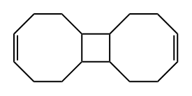 1,2,5,6,6aβ,6bβ,7,8,11,12,12aβ,12bα-Dodecahydrocyclobuta[1,2:3,4]dicyclooctene 结构式