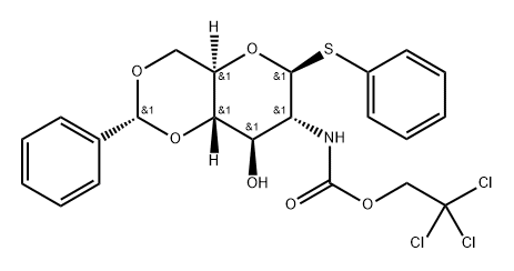 phenyl 4,6-O-benzylidene-2-deoxy-1-thio-2-(2,2,2-trichloroethoxycarbonylamino)-β-D-glucopyranoside