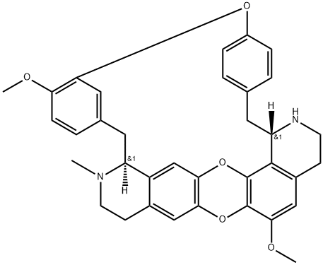 木防己鹼 结构式