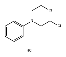 N,N-Bis(2-chloroethyl)aniline hydrochloride 结构式