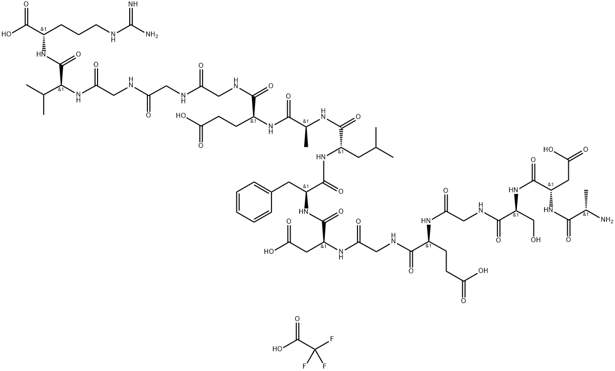 Fibrinopeptide A, human (TFA) 结构式