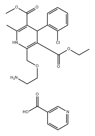 Amlodipine nicotinate 结构式