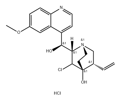 7-CHLORO-4-HYDROXYQUINIDINEHYDROCHLORIDE 结构式