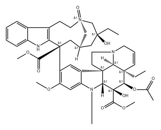 vinblastine N'b-oxide 结构式