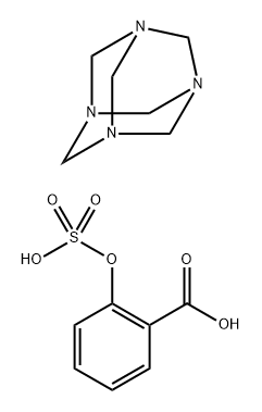 Salicylic acid, hydrogen sulfate, compd. with hexamethylene tetramine  (1:1) 结构式