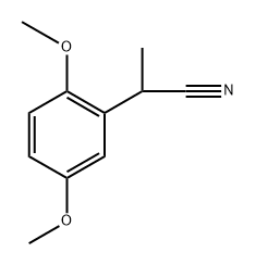 2-(2,5-二甲氧基苯基)丙腈 结构式