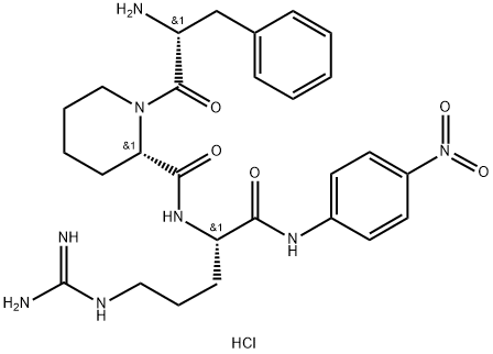 化合物H-D-PHE-PIP-ARG-PNA DIHYDROCHLORIDE 结构式