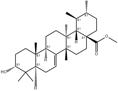 3α-Hydroxy-D:C-friedours-7-en-28-oic acid methyl ester 结构式