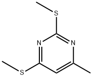 4-甲基-2,6-双(甲硫基)嘧啶 结构式