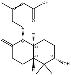粉背蕨酸 结构式