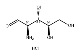 2-氨基-2-脱氧-D-吡喃核糖,盐酸盐 结构式