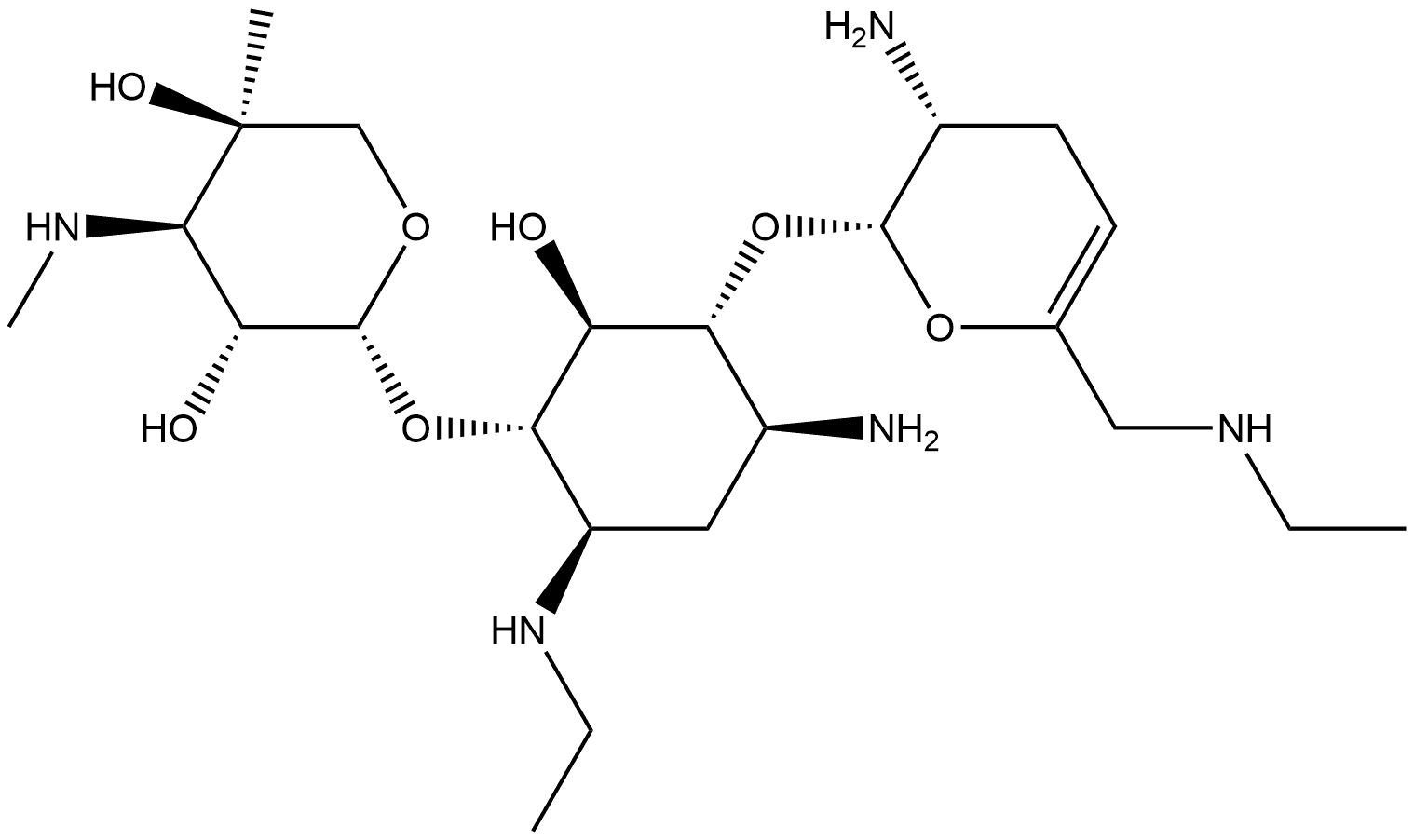 奈替米星EP杂质D 结构式