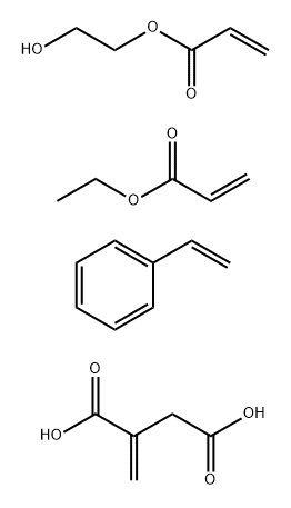 亚甲基丁二酸与乙烯基苯 结构式