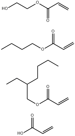 2-Propenoic acid, polymer with 2-propenoic acid, butyl ester, 2-propen oic acid, 2-hydroxyethyl ester and 2-propenoic acid, 2-ethylhexyl este r 结构式