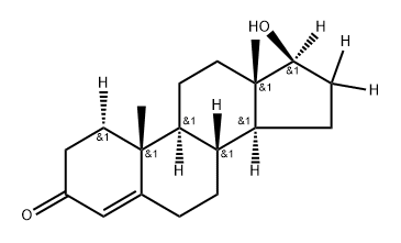 [2H4] - 睾酮 结构式